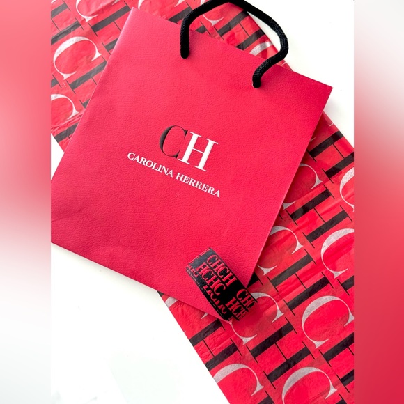 Carolina Herrera Large Shopping Bag with ribbon and logo tissue paper - Picture 2 of 2